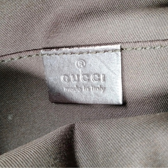 Auth Gucci Beige/ Brown GG Canvas and Leather Satchel - Picture 9 of 9